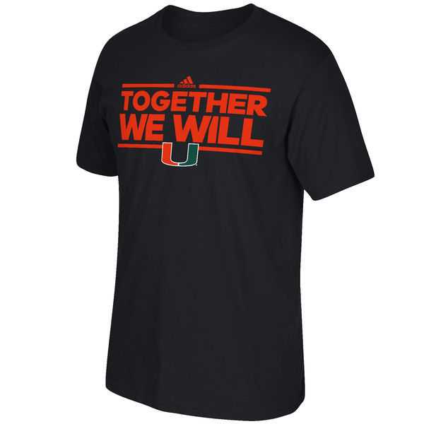 Miami Hurricanes Together We Will WEM T-Shirt - Black,We sell and wholesale Miami Hurricanes Together We Will WEM T-Shirt - Black on line form chian!